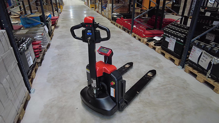 Pallet jack online with scale